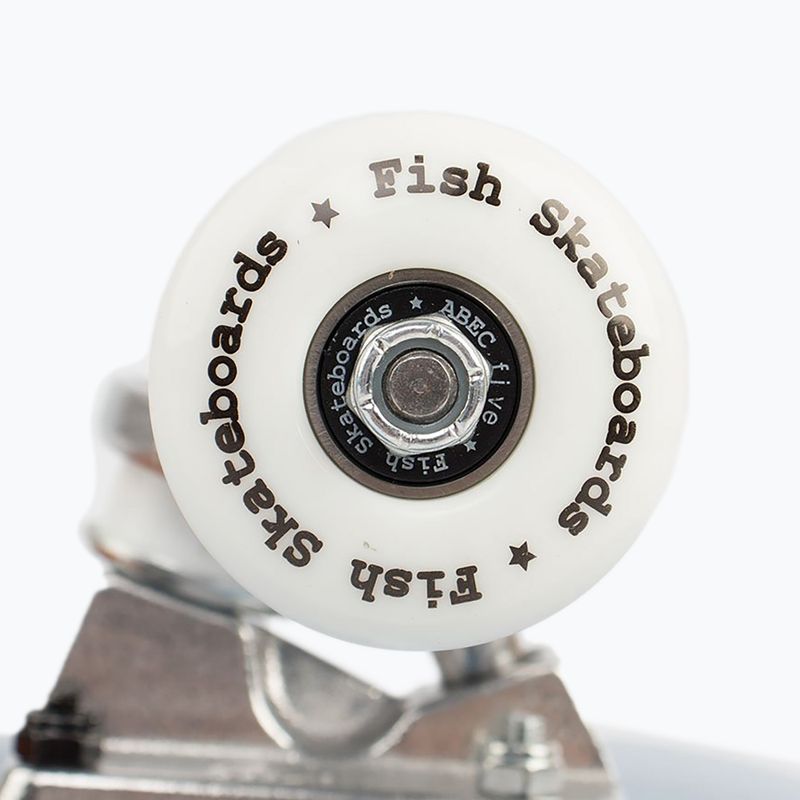 Fish Skateboards Zack Beginner classic skateboard 8.0' modrý SKATE-ZAC-SIL-WHI 13