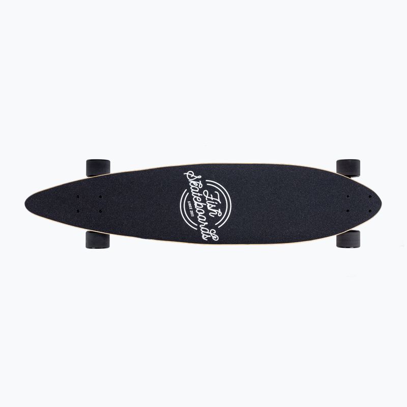Fish Skateboards Pixie longboard modrý LONG-PIX-SIL-BLA 4