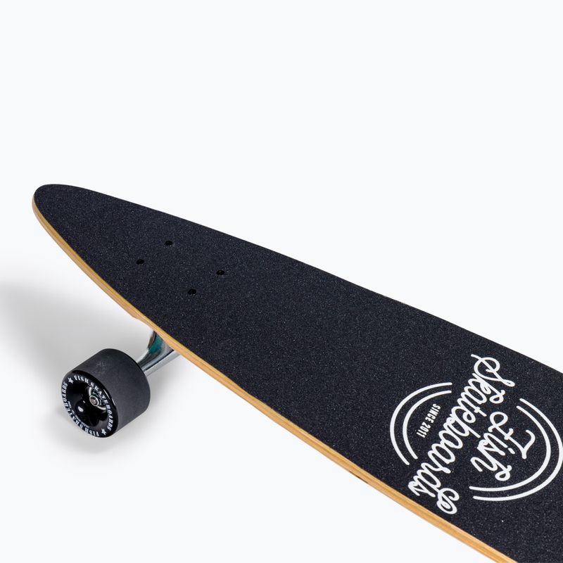 Fish Skateboards Pixie longboard modrý LONG-PIX-SIL-BLA 6