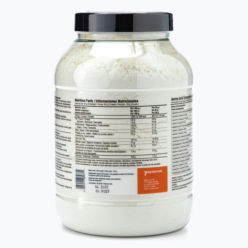 Micelární kasein 7Nutrition Micellar Casein 1000g vanilka 7Nu000345 3