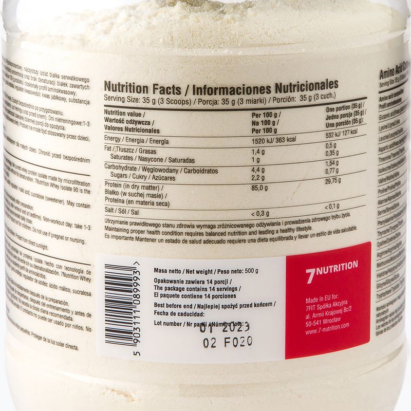 Whey 7Nutrition Isolate 90 jahoda-banán 7Nu000191 2