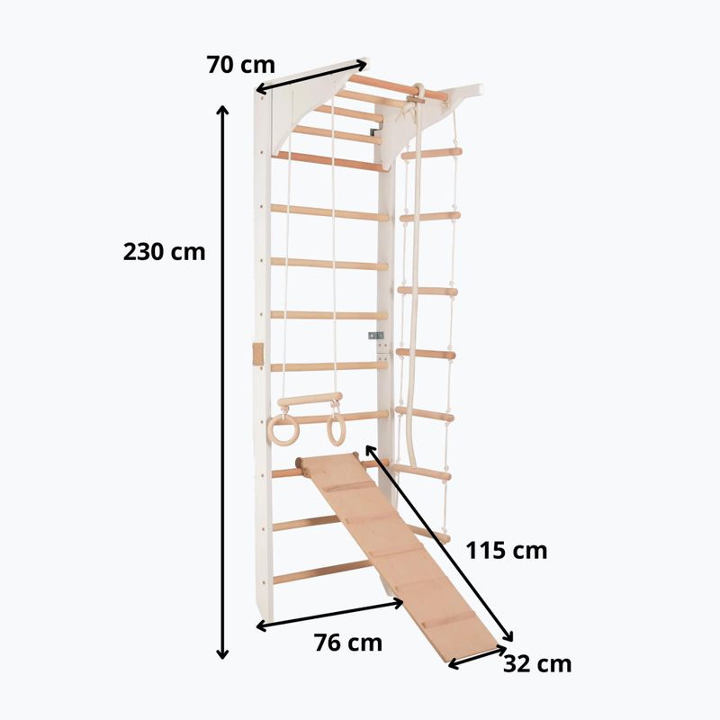 Gymnastické žebřiny RINAGYM Pro 3 white 6