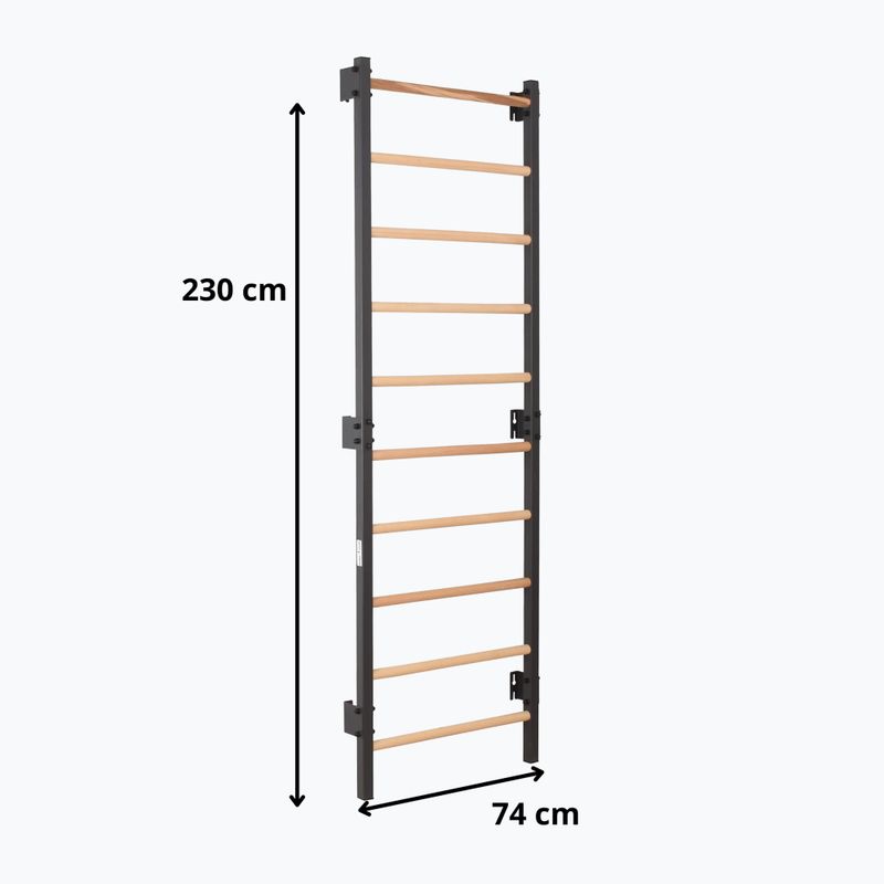 Gymnastické žebřiny RINAGYM Steel 1 graphit 9