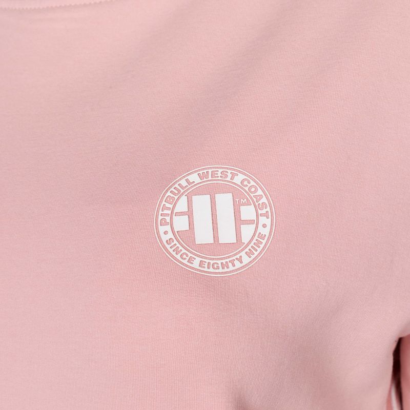 Dámská mikina Pitbull West Coast Crewneck F.Terry „Small Logo” powder pink 3