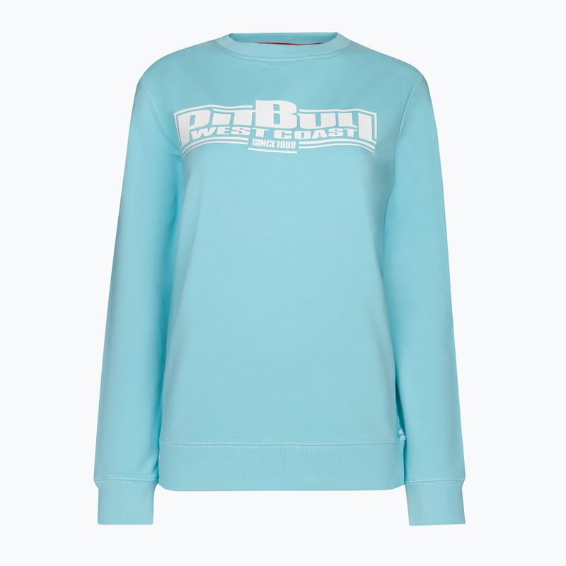 Dámská mikina Pitbull West Coast Crewneck F.Terry „Boxing" turquise
