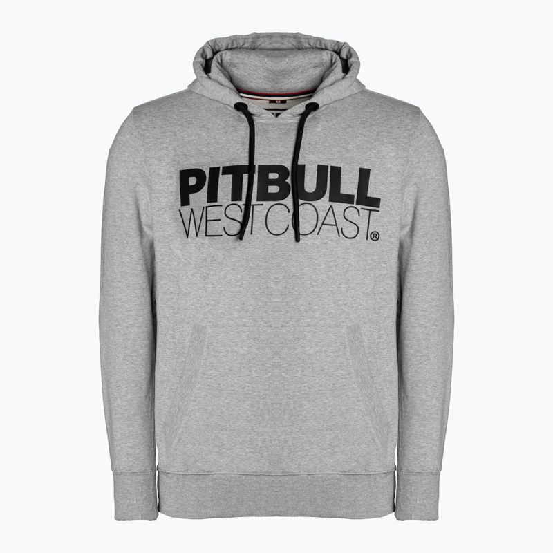 Pánská mikina Pitbull West Coast Hooded French Terry TNT grey/melange