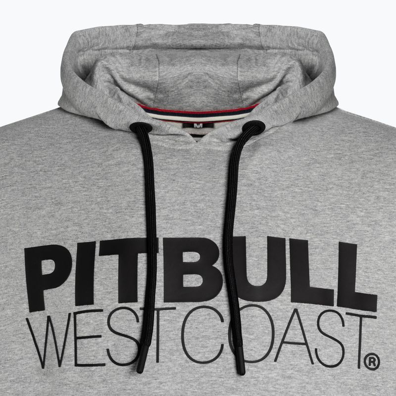 Pánská mikina Pitbull West Coast Hooded French Terry TNT grey/melange 3