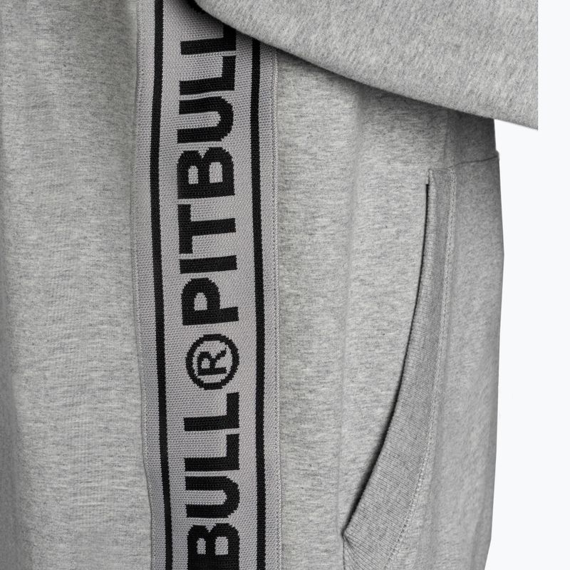 Pánská mikina Pitbull West Coast Hooded French Terry TNT grey/melange 4