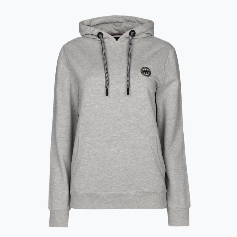 Dámská mikina Pitbull West Coast Hooded F.Terry „Small Logo” grey/melange