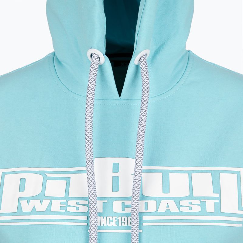 Dámská mikina Pitbull West Coast Hooded F.Terry „Boxing” turquise 3