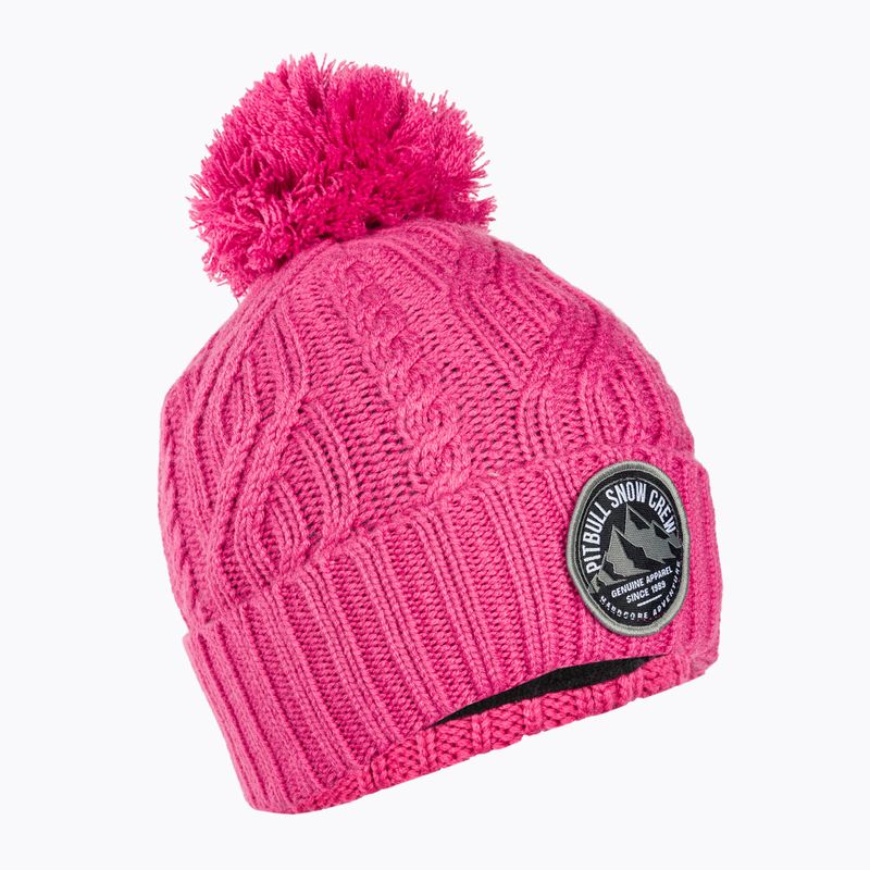 Zimní čepice Pitbull West Coast Beanie Snow Crew pink