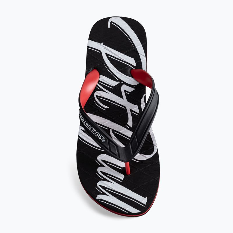 Pánské žabky Pitbull West Coast Flip Flop El Jefe black/red 6