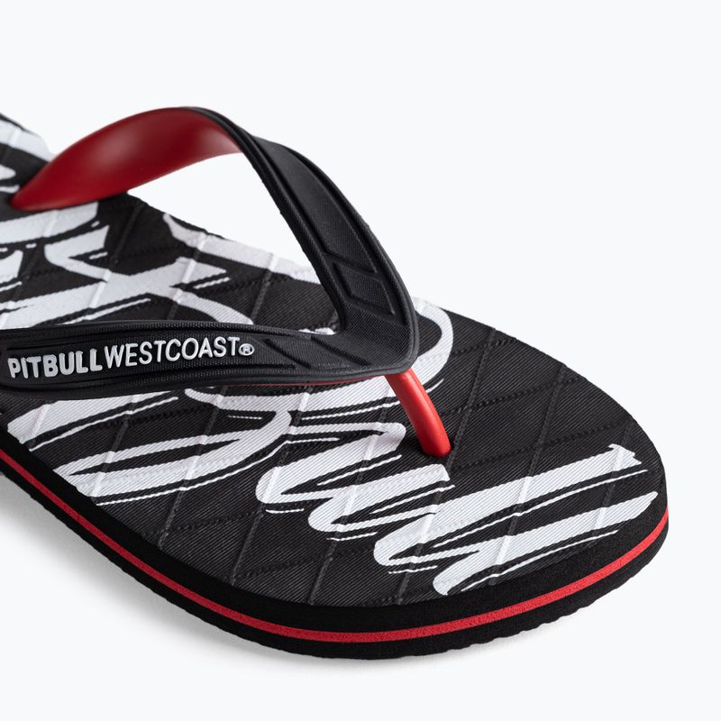 Pánské žabky Pitbull West Coast Flip Flop El Jefe black/red 7
