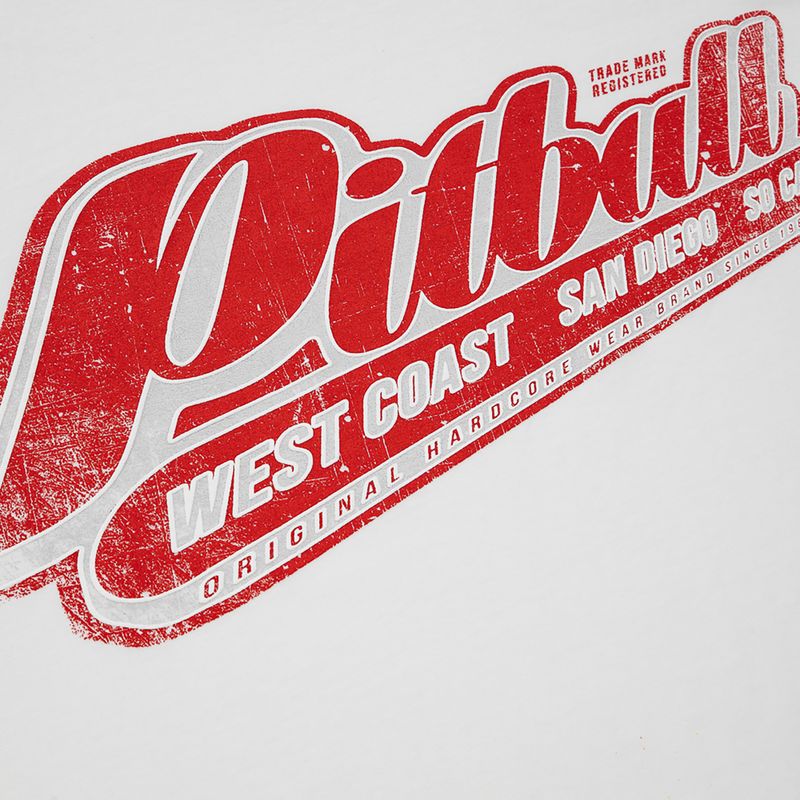 Pánské tričko Pitbull West Coast RED BRAND white 3