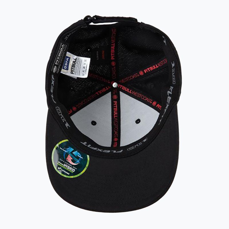 Pánská kšiltovka  Pitbull West Coast Snapback Seascape black/red print 4