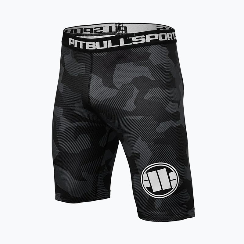 Pánské kompresní šortky Pitbull West Coast Shorts Dillard grey camo
