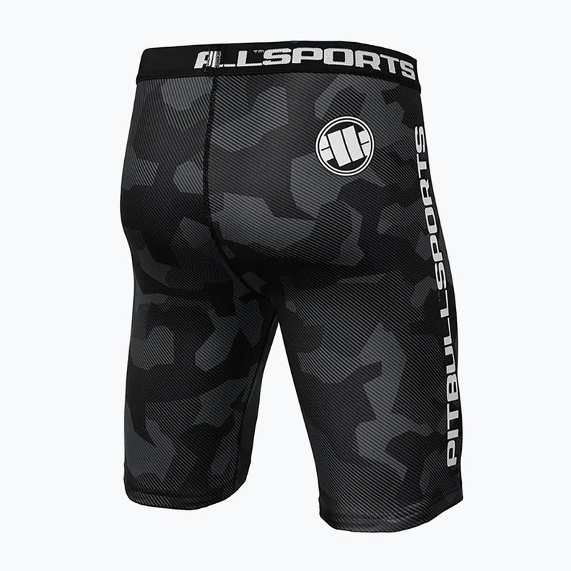 Pánské kompresní šortky Pitbull West Coast Shorts Dillard grey camo 2