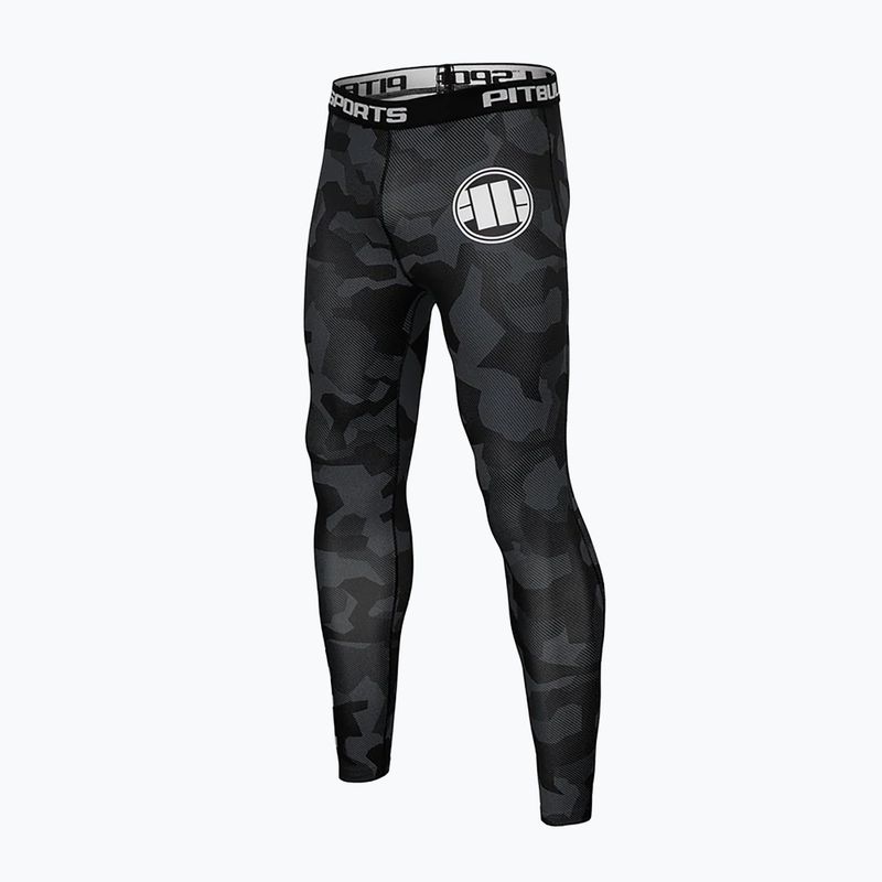 Pánské legíny Pitbull West Coast Compr Pants Dillard grey camo