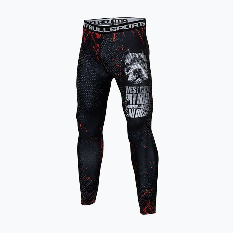 Pánské legíny Pitbull West Coast Compr Pants Blood Dog black