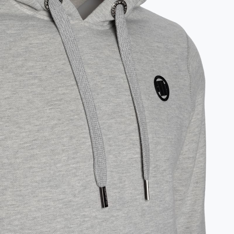 Pánská mikina Pitbull West Coast Hooded Small Logo 21 grey/melange 3
