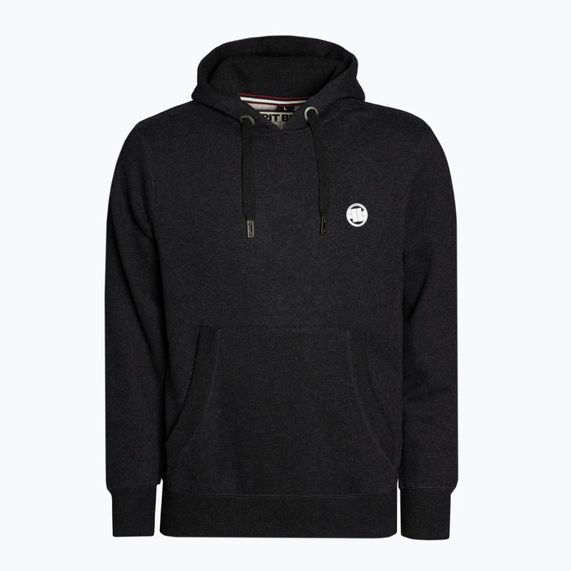 Pánská mikina Pitbull West Coast Hooded Small Logo 21 charcoal