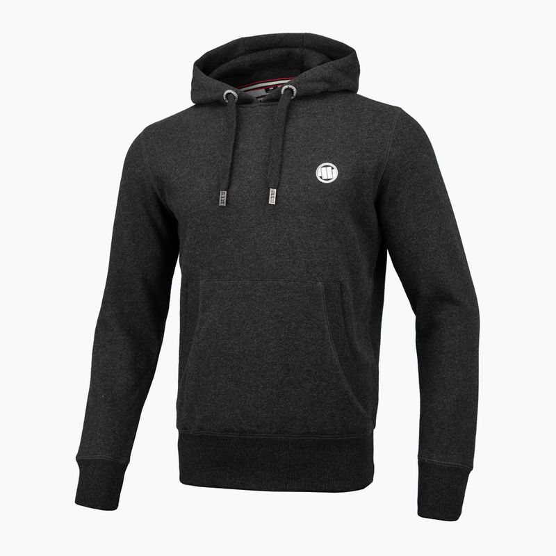 Pánská mikina Pitbull West Coast Hooded Small Logo 21 charcoal melange