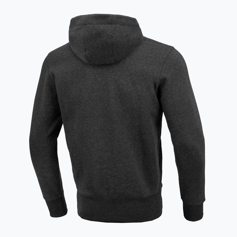 Pánská mikina Pitbull West Coast Hooded Small Logo 21 charcoal melange 2