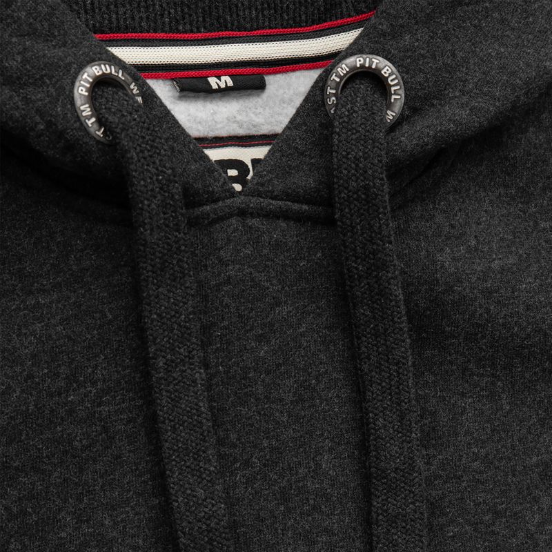 Pánská mikina Pitbull West Coast Hooded Small Logo 21 charcoal melange 4