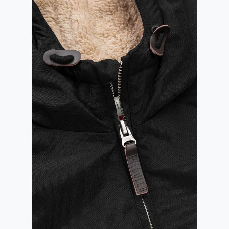 Pánská zimní bunda Pitbull Sherpa Hooded black 8