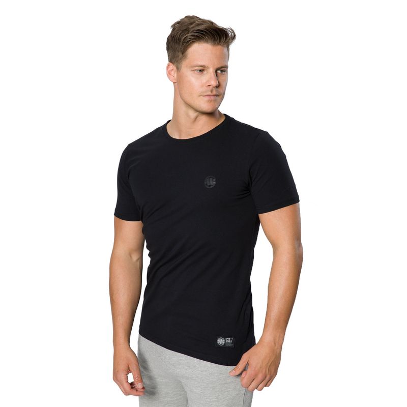 Pánské tričko Pitbull West Coast Slim Fit Lycra Small Logo black