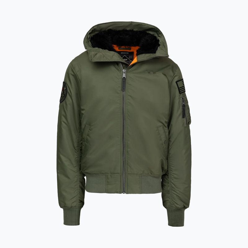 Pánská bunda Pitbull Sherpa Hooded Bomber olive 5