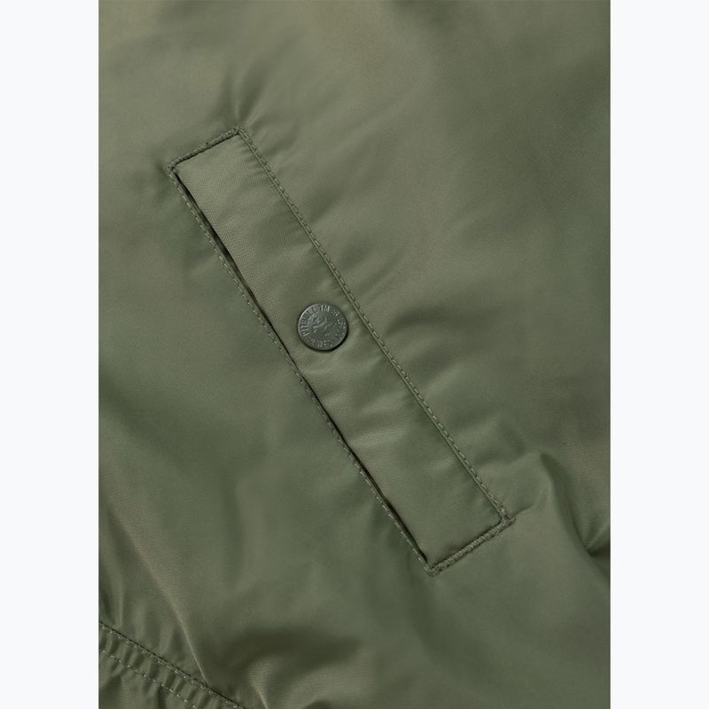 Pánská bunda Pitbull Sherpa Hooded Bomber olive 12