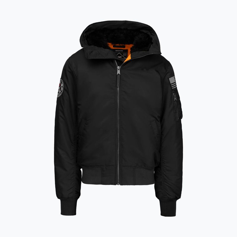 Pánská bunda Pitbull Sherpa Hooded Bomber black 7