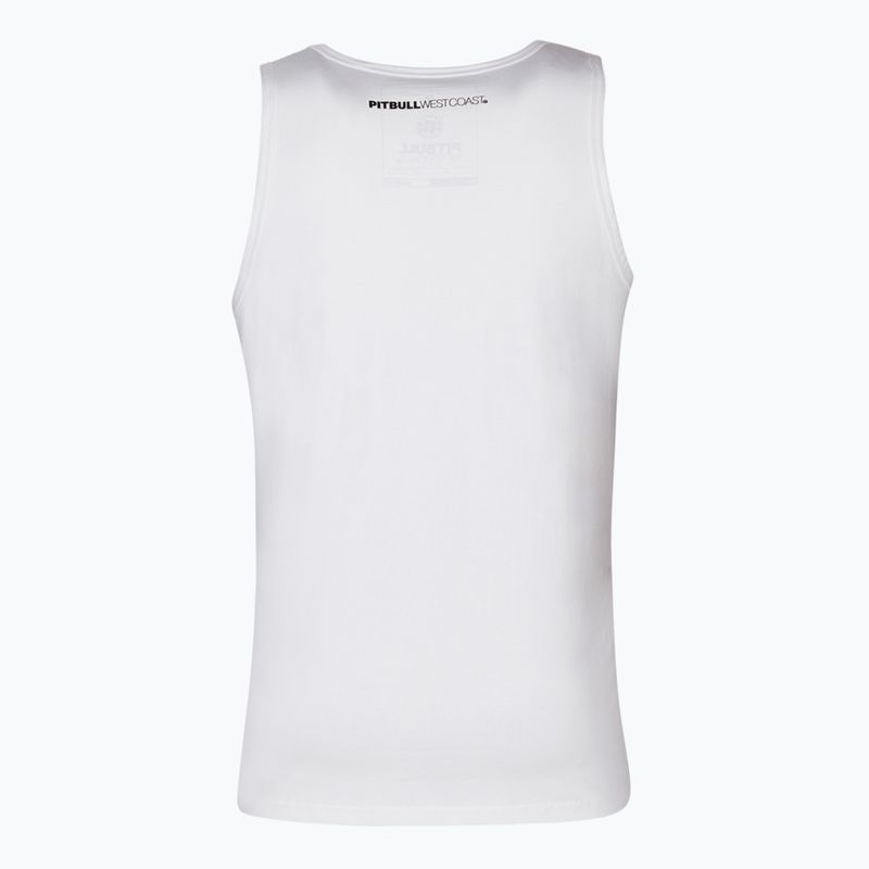 Pánské tílko Pitbull West Coast Tank Top Slim Fit Lycra Small Logo white 2