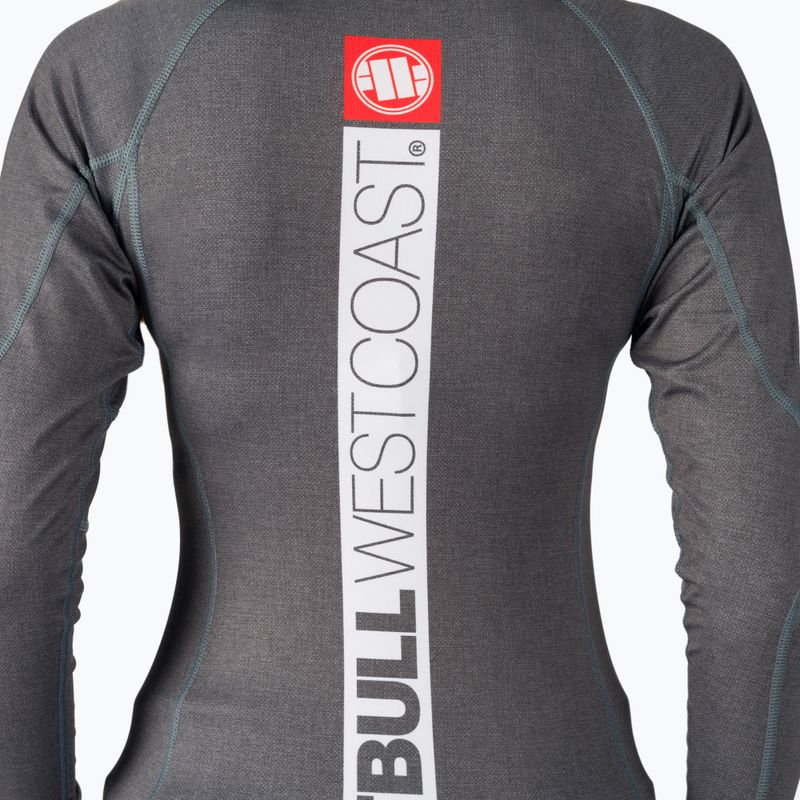 Dámský chránič Rashguard s dlouhým rukávem Pitbull West Coast Rash L-S Hilltop grey/melange 5