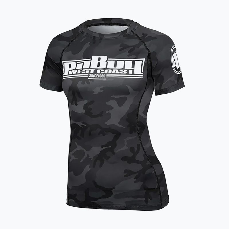 Dámský chránič na ramena Pitbull West Coast Rash T-S All black camo