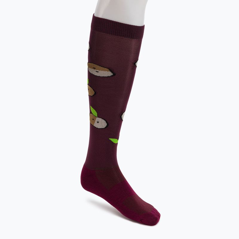 Jezdecké ponožky COMODO červené SJP/02 3