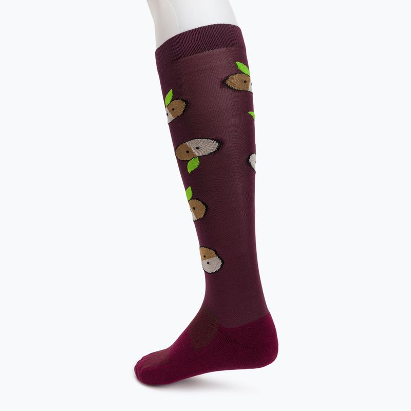 Jezdecké ponožky COMODO červené SJP/02 4