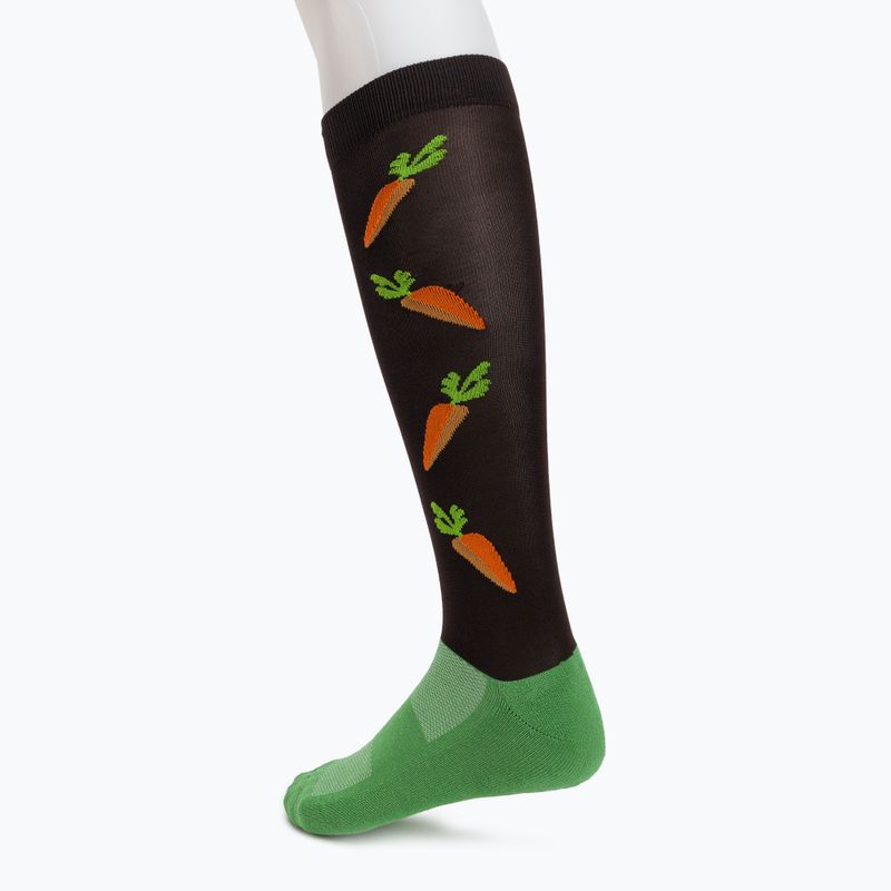 Jezdecké ponožky COMODO černo-oranžové SJP 03 2