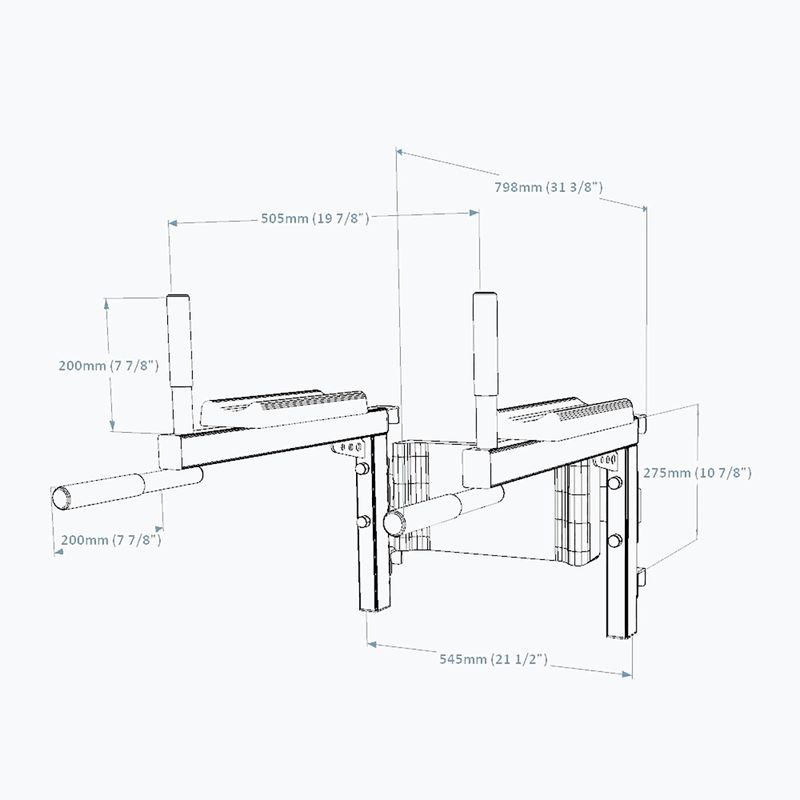 Zábradlí na cvičení BenchK černé BK-310B/710B 7