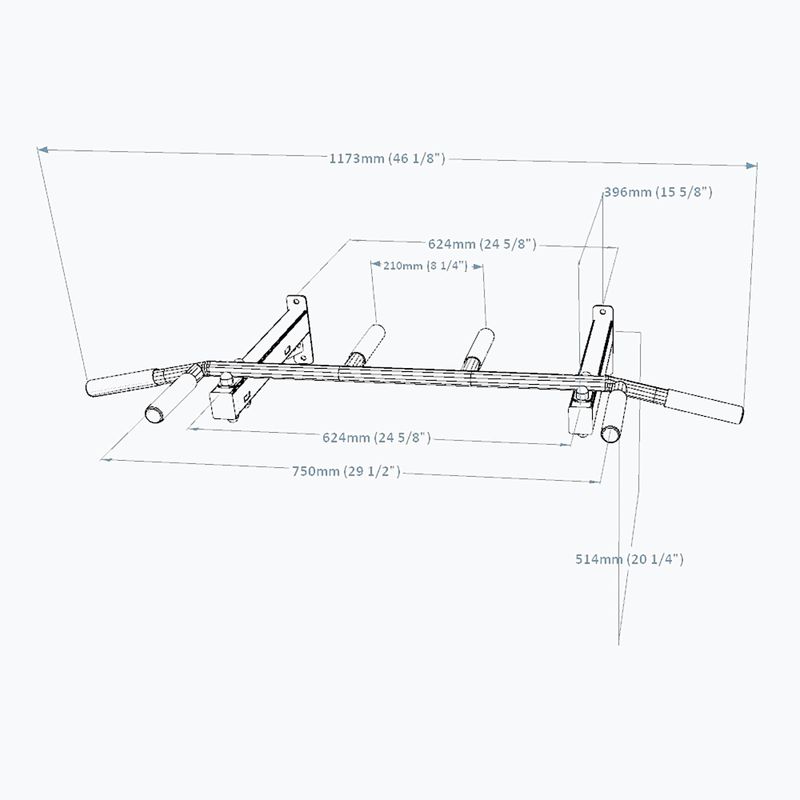 BenchK Pull Up Bar PB 310B černá BK-310B 7