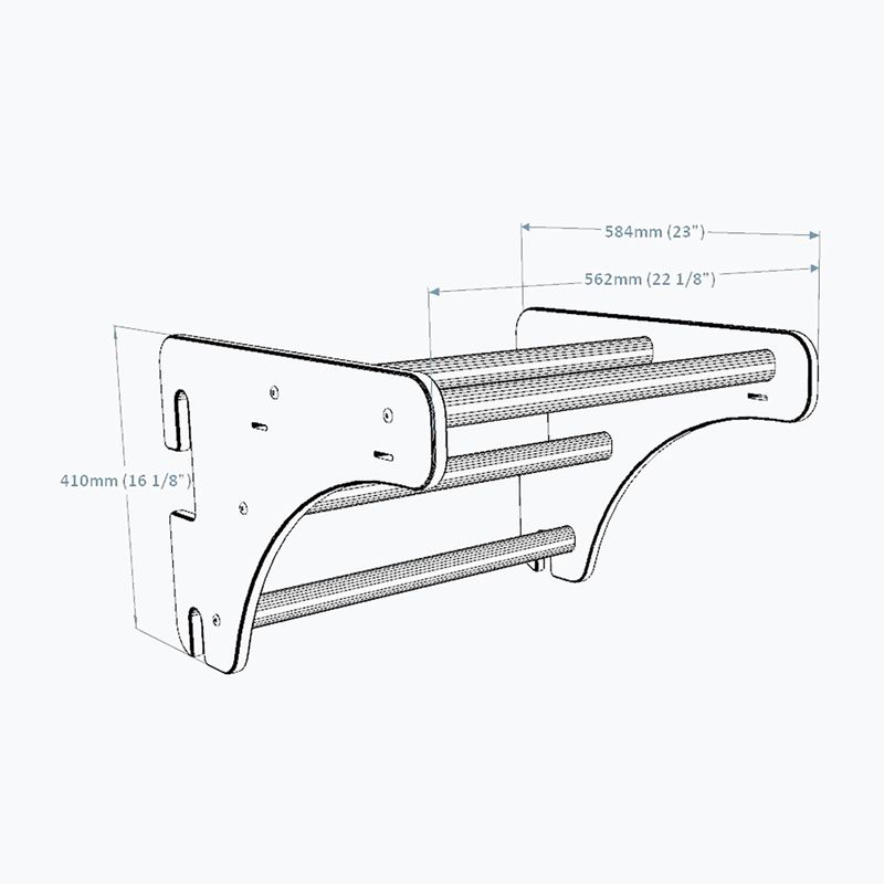 Hrazda BenchK Pull Up Bar PB 204 hnědá BK-204 8