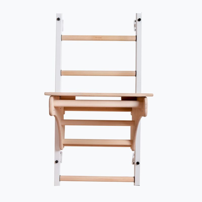 Gymnastický žebřík BenchK 212W+A204  white matte/oak 2