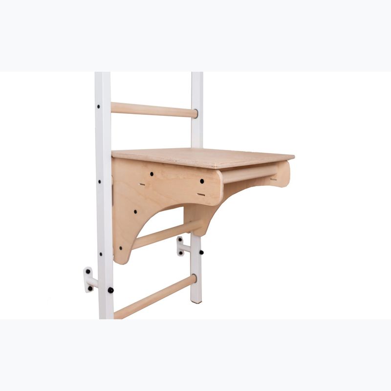 Gymnastický žebřík BenchK 212W+A204  white matte/oak 3