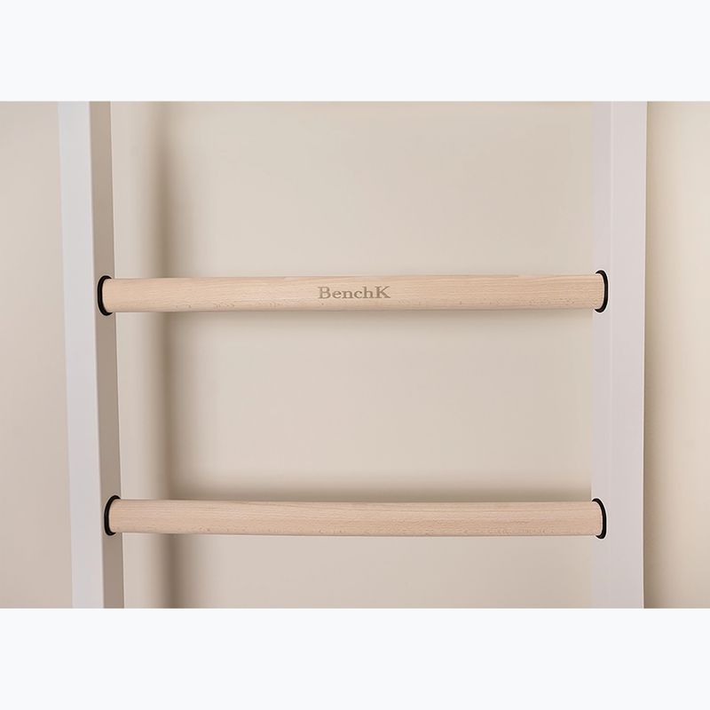 Gymnastický žebřík BenchK 212W+A204  white matte/oak 4