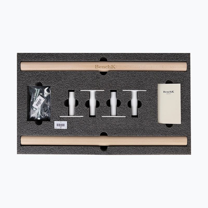 Gymnastický žebřík BenchK 212W+A204  white matte/oak 6