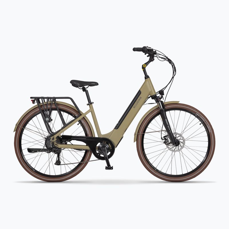 EcoBike X-City Cappuccino/13 Ah Greenway béžové elektrokolo 1010119 14