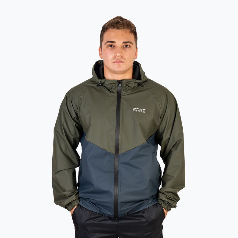 Pánská rybářská bunda Pros 726 green/blue