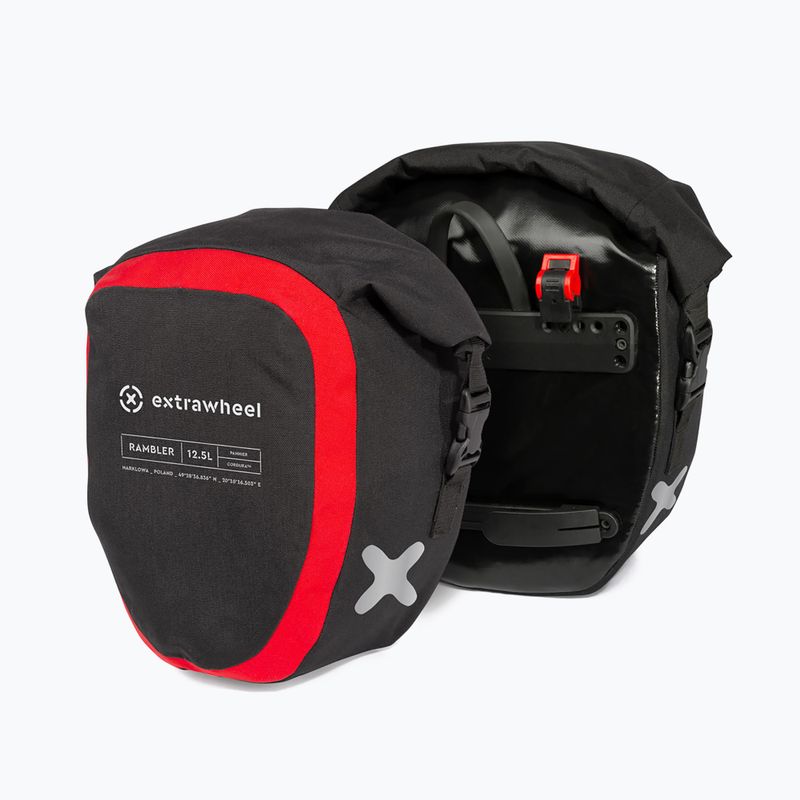 Brašna na kolo Extrawheel Rambler Premium 12,5L 2 ks černá E0047
