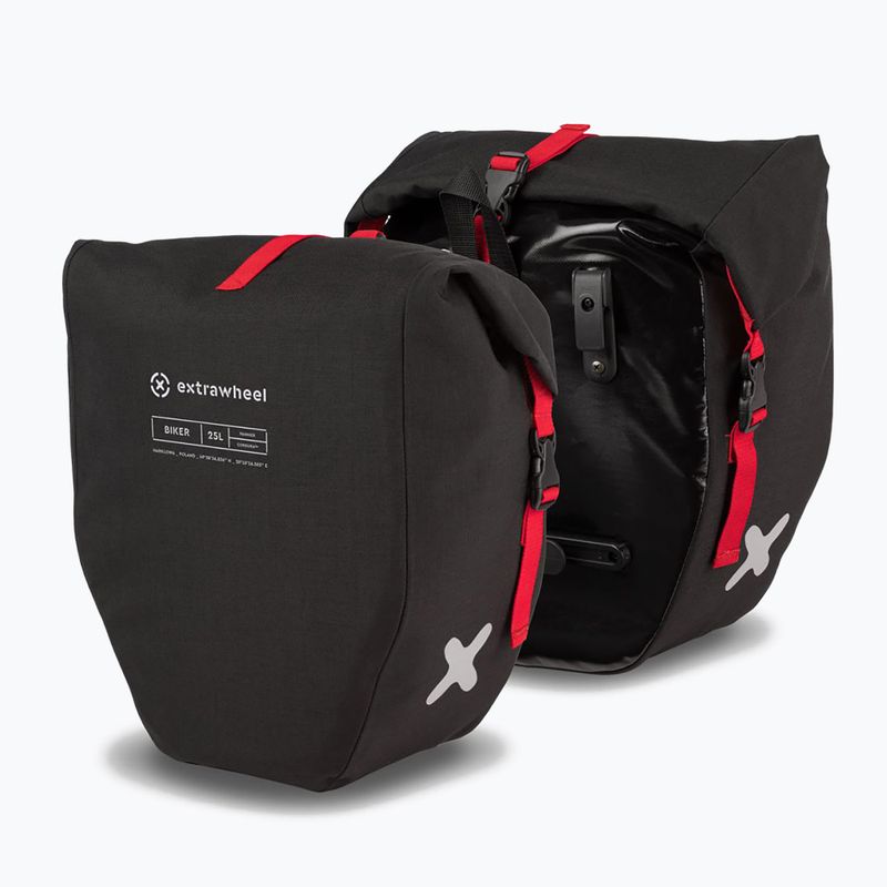 Brašna na kolo Extrawheel Biker Premium 25L 2 ks černá E0102
